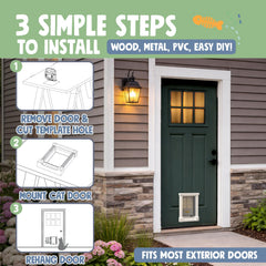 Purrfect Portal durable outdoor build withstands daily use.