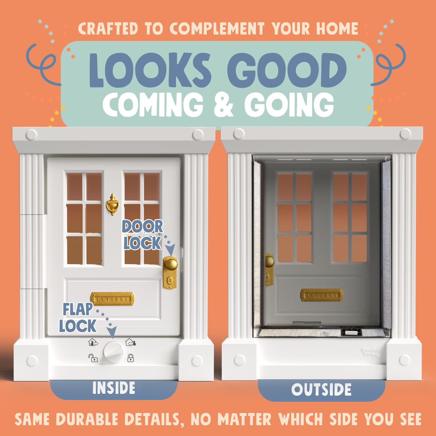 Purrfect Portal easy DIY install with template and hardware.