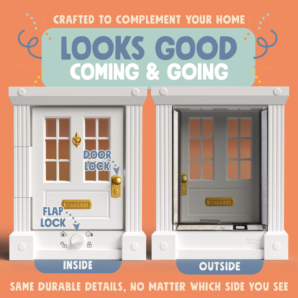 Purrfect Portal easy DIY install with template and hardware.