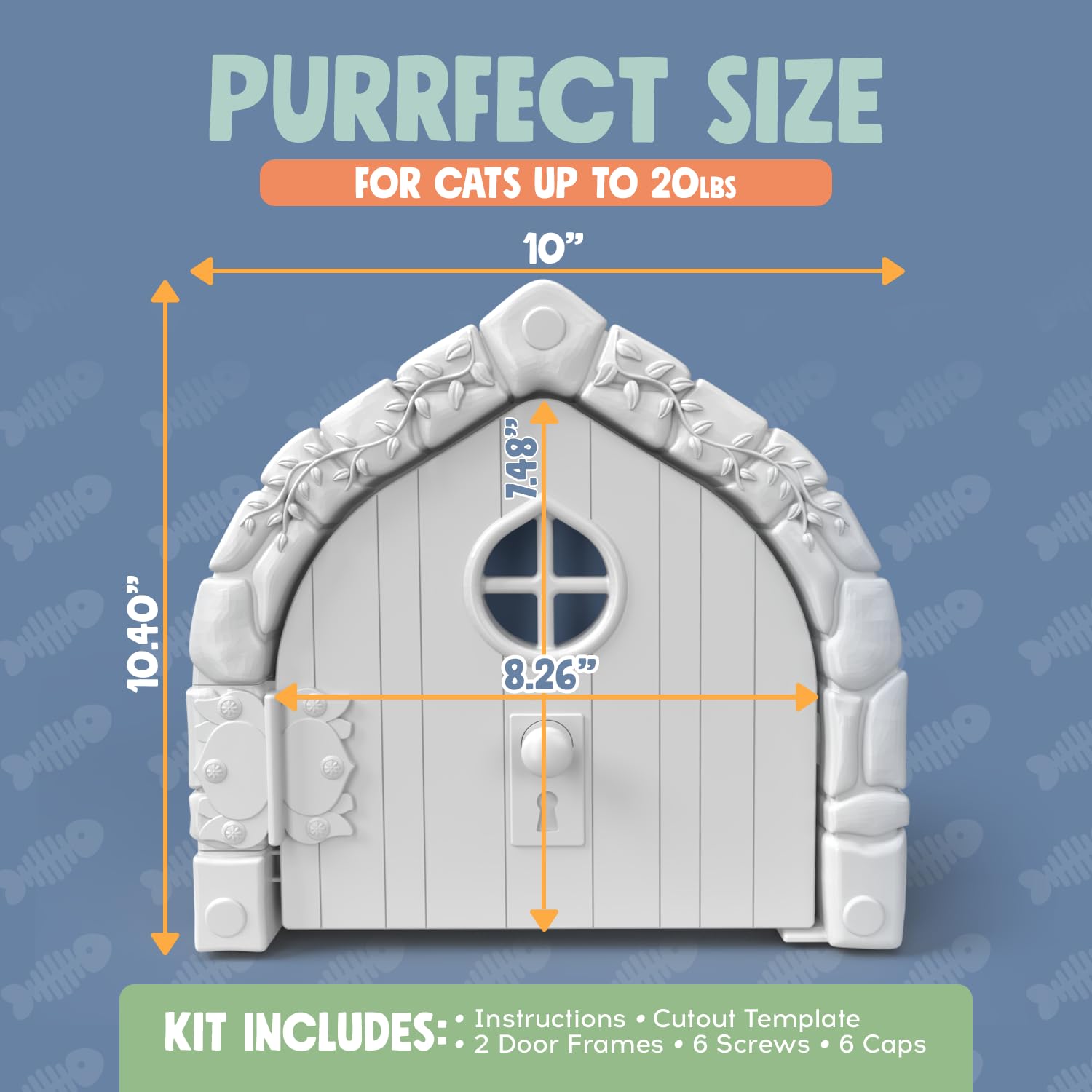 Purrfect Portal Fairy Door decorative fit complements home decor and function.