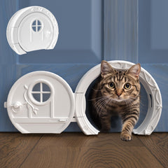 Purrfect Portal Gnome Door for interior doors blends whimsy with privacy.