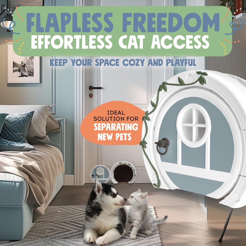 Purrfect Portal Gnome Door durable build for playful cats.