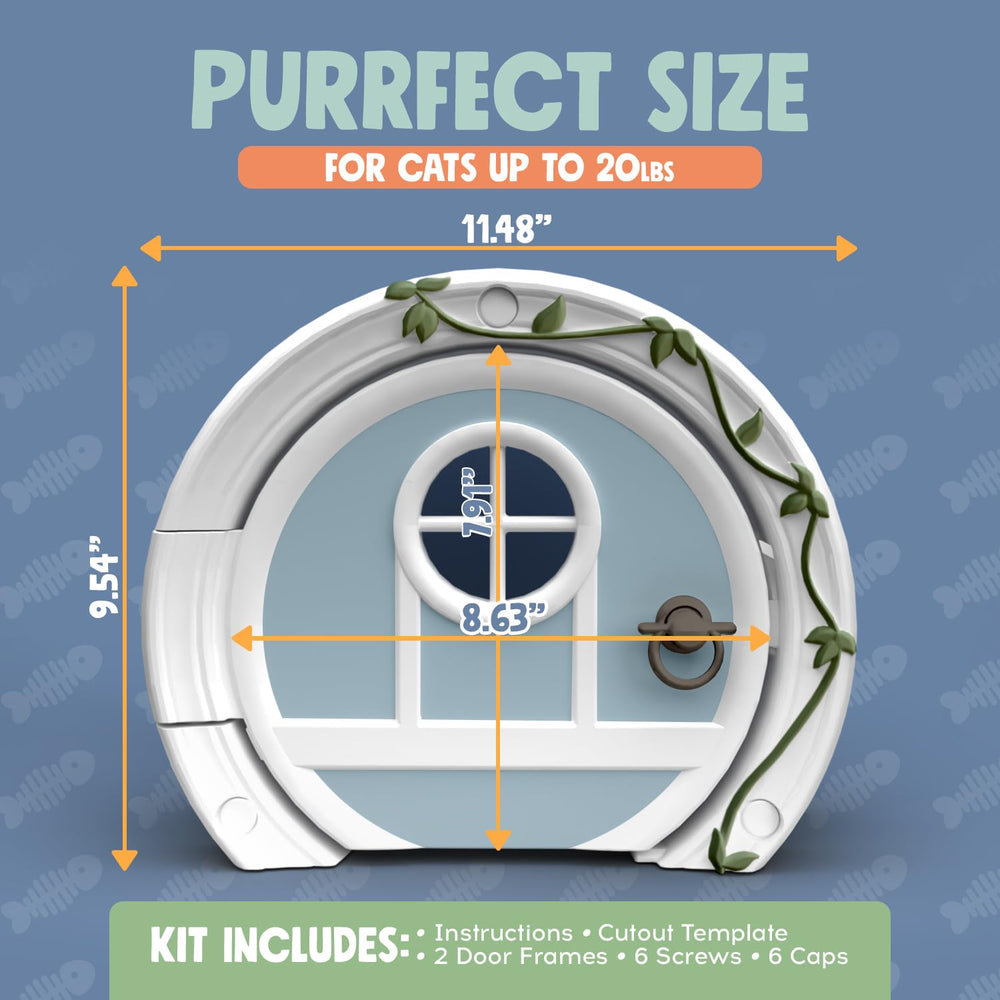 Purrfect Portal Gnome Door provides privacy and odor concealment in homes.