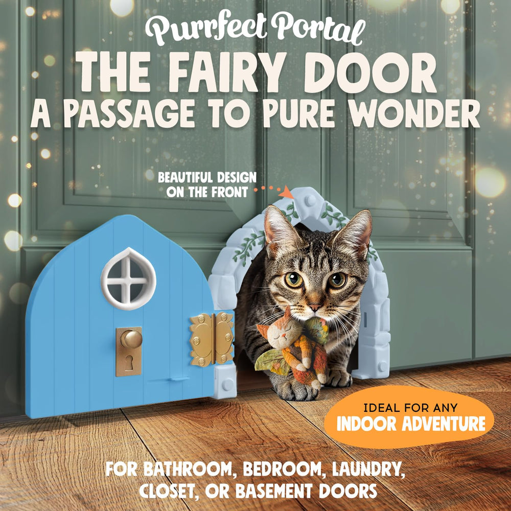 Purrfect Portal interior cat door with lockable design for privacy.