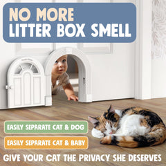 Purrfect Portal Meow Manor XL paw-safe design protects little paws.