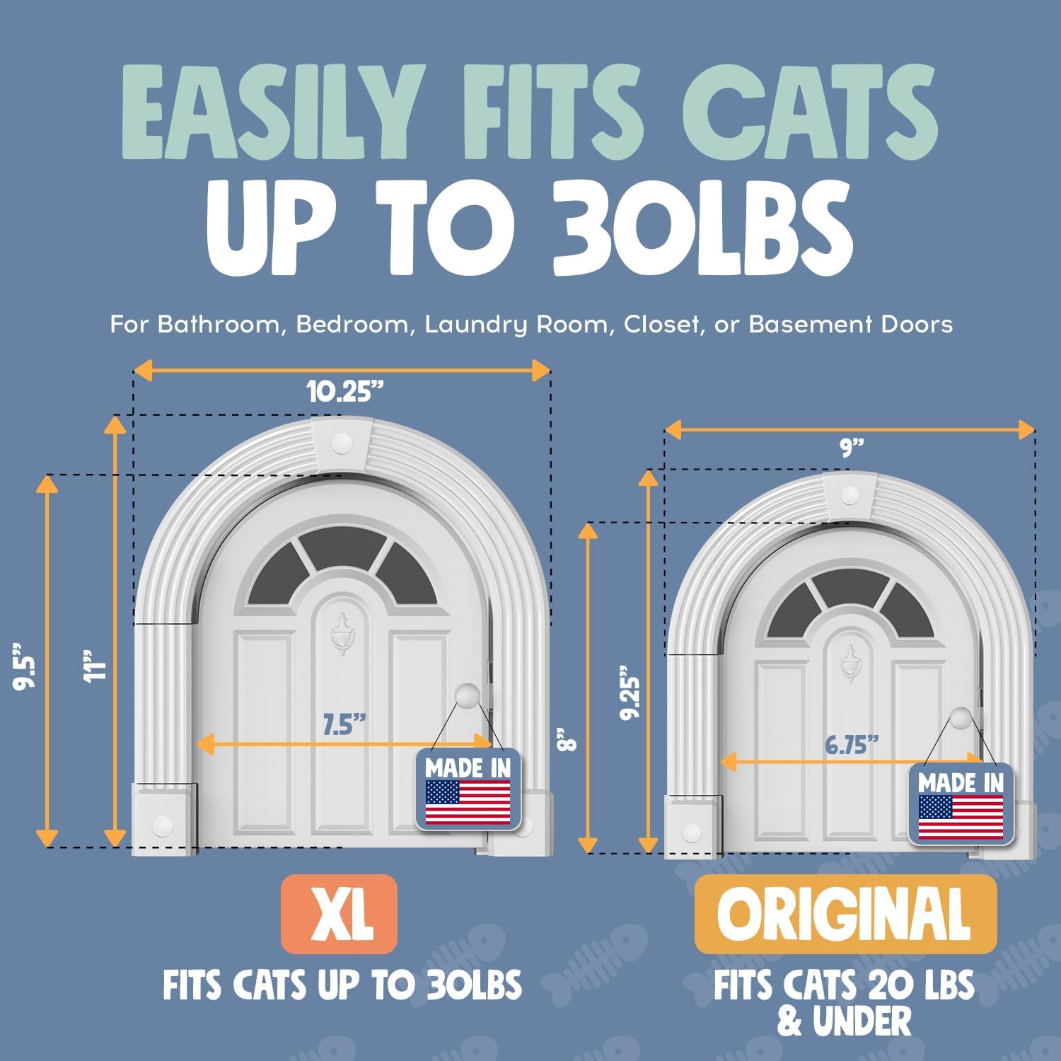 Purrfect Portal Meow Manor XL white finish blends with interior decor.