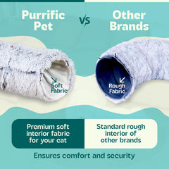 Purrific Pet peakaboo entrance design provides a secure resting spot