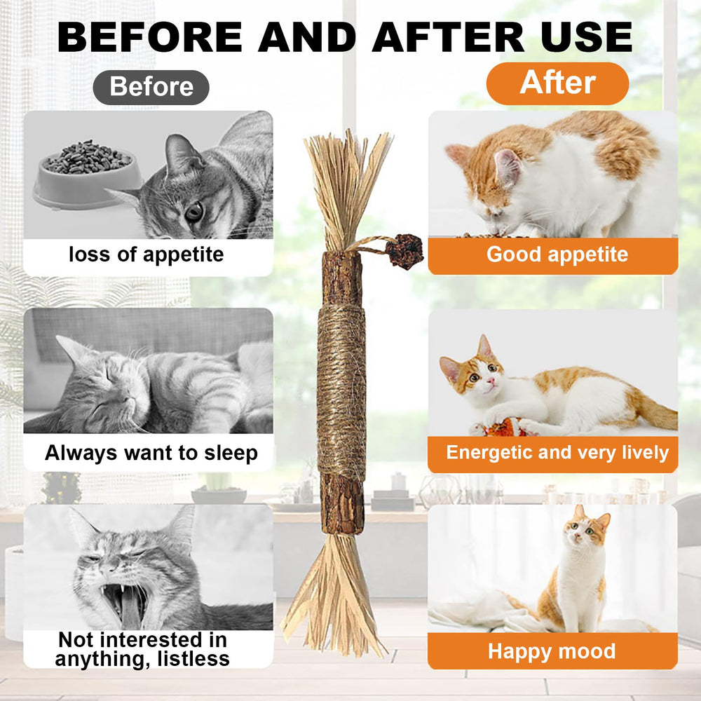 Travel-safe Purriq silvervine sticks for on-the-go cat play.