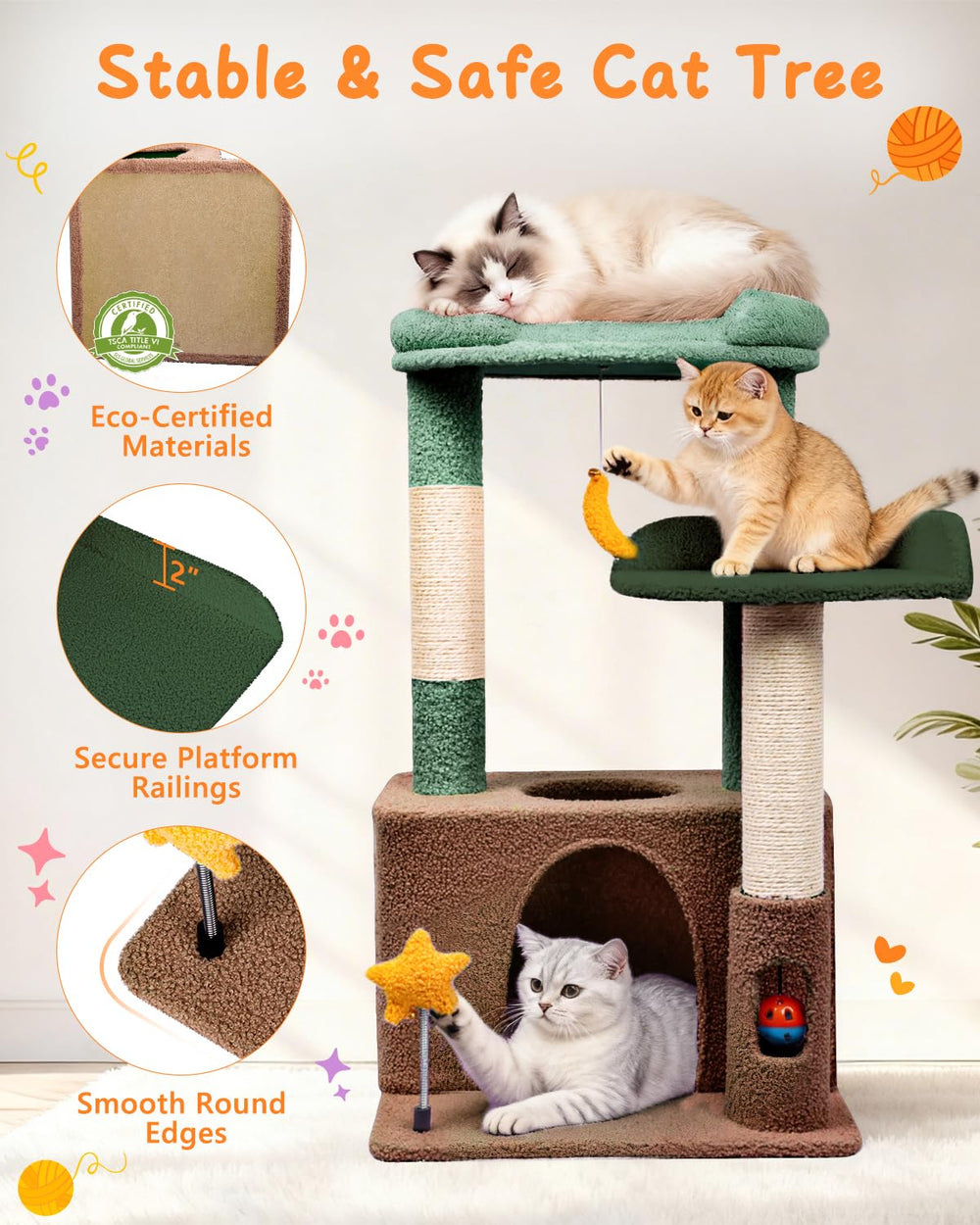 Purrlato modern indoor playground complements contemporary home decor.