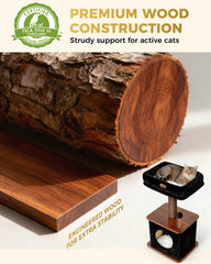 Purrlato sturdy wood construction ensures durable cat furniture.