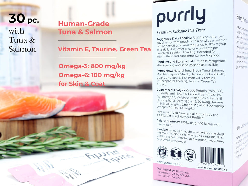 Purrly Interactive Bonding Treat offered for bonding moments with cat