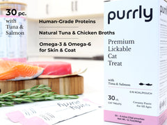 Purrly Squeezable Treats broth aroma entices thirst and hydration.