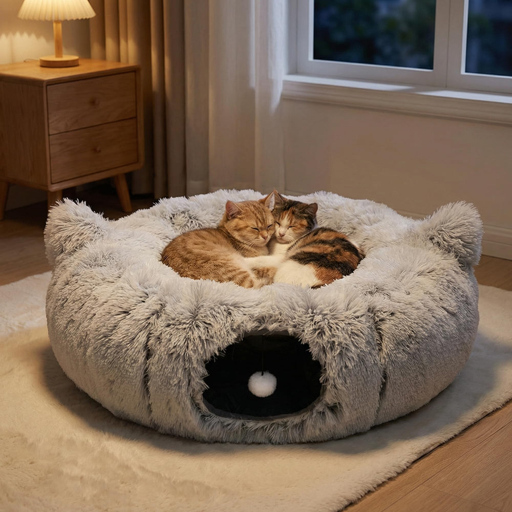 Purrpuff fold-flat design makes travel and storage quick and easy.