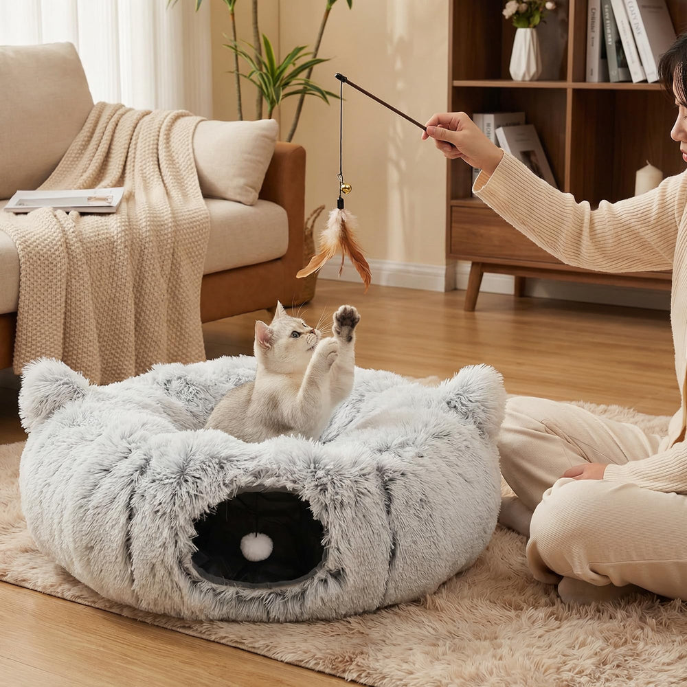 Purrpuff lightweight cat-hideaway set up in any room for quick fun.