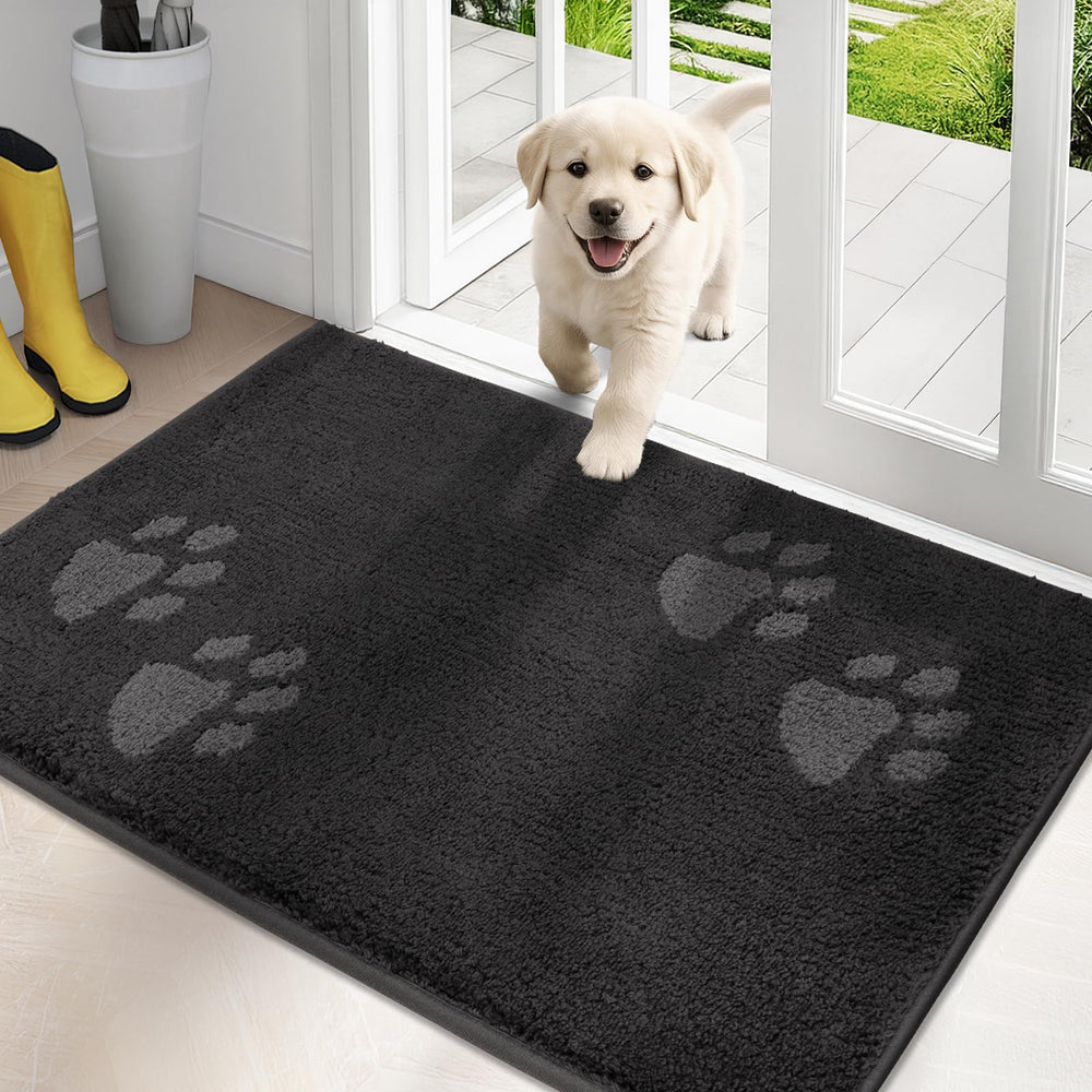 PURRUGS dirt-trapping door mat 24x35 charcoal, designed to trap dirt and moisture.