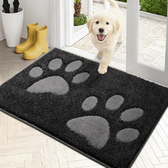 PURRUGS dirt-trapping door mat front door view with low-profile edge catching dirt