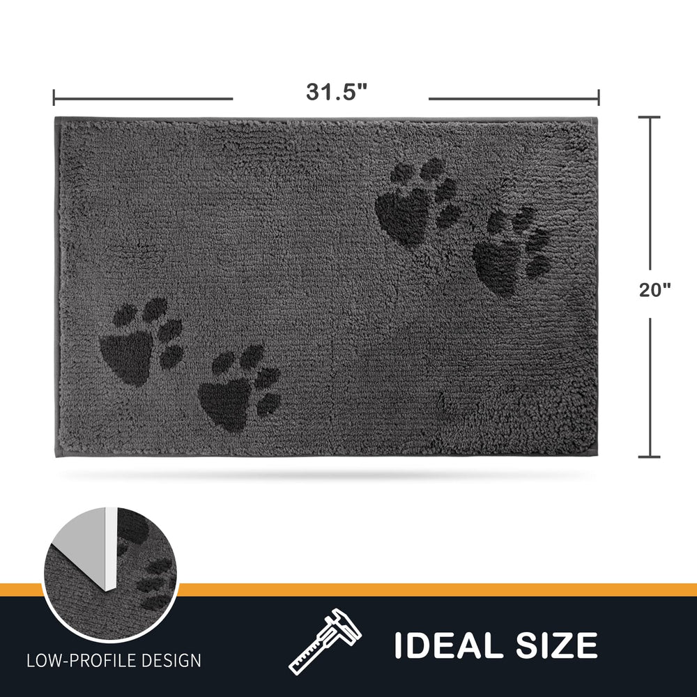 PURRUGS front-door mat for muddy shoes keeps floors clean and safe.