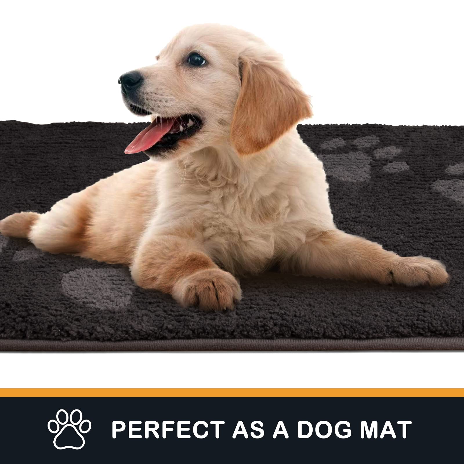 PURRUGS pet-friendly entry rug protects floors from paw dirt