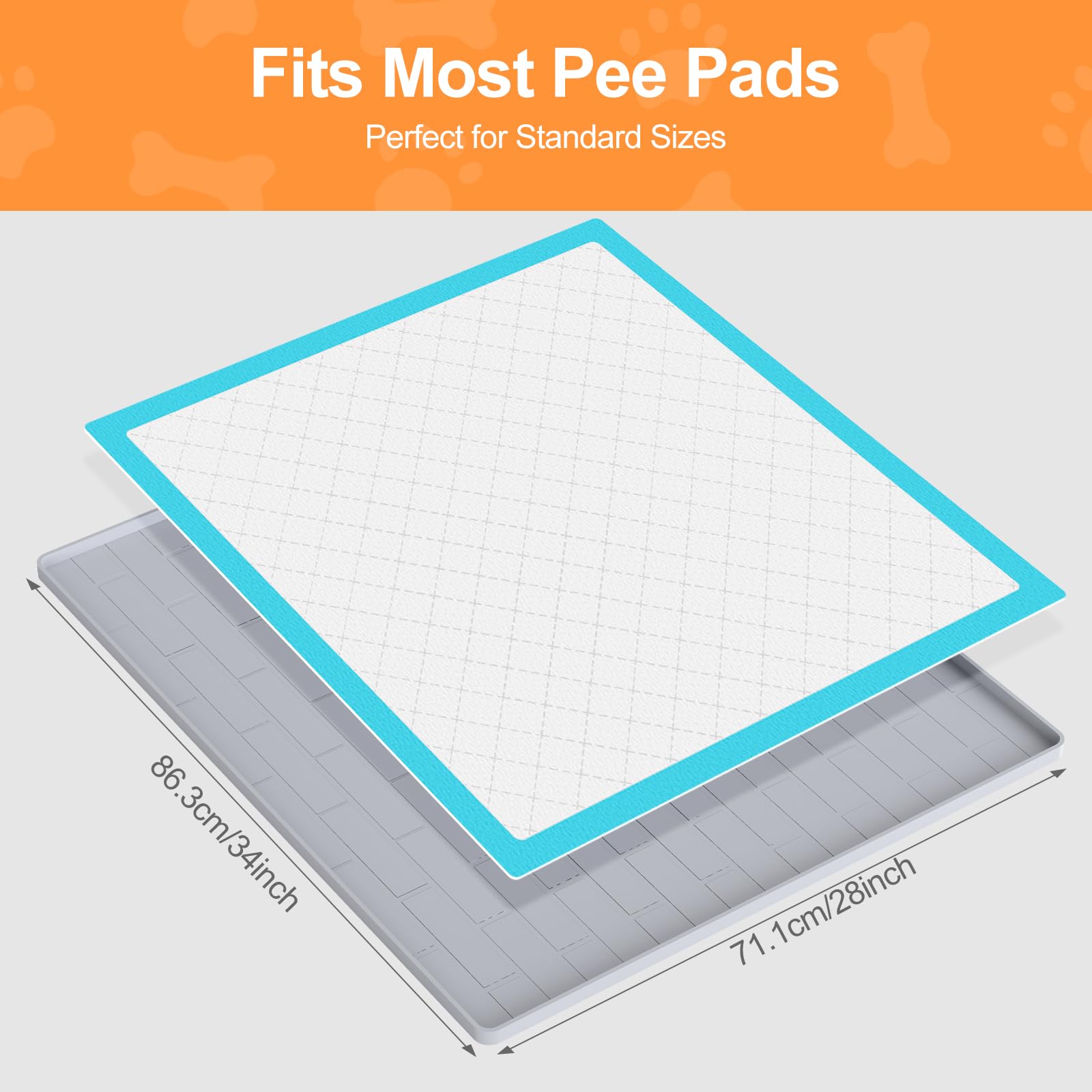 PUWANJILI pee pad holder is portable and doubles as a mat for travel.