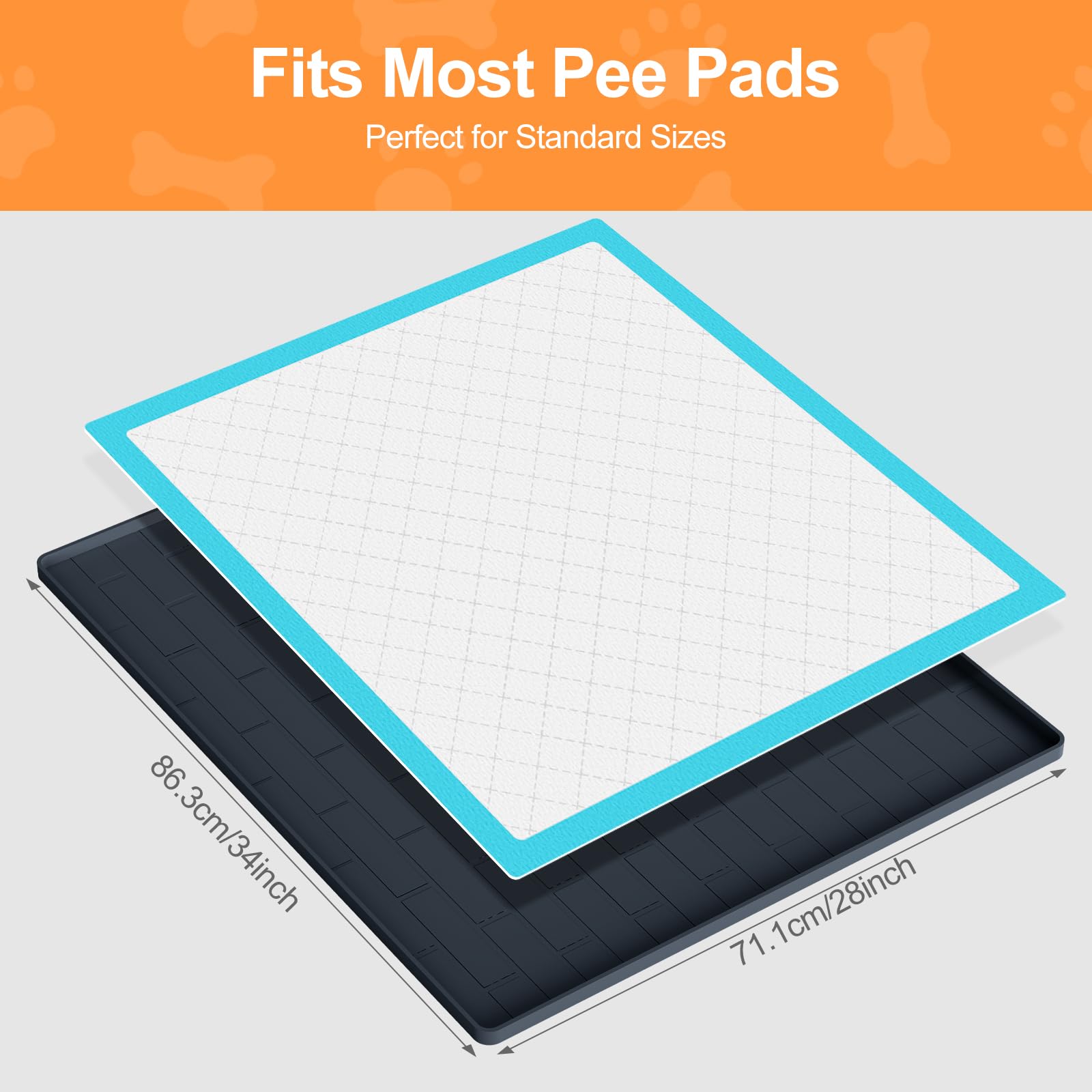 PUWANJILI portable dog pad tray for easy setup in any space.