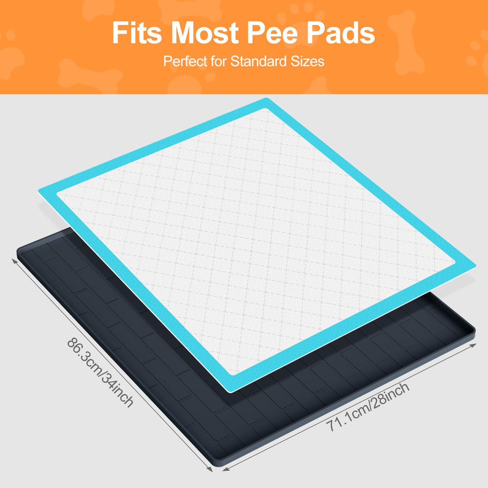PUWANJILI portable dog pad tray for easy setup in any space.
