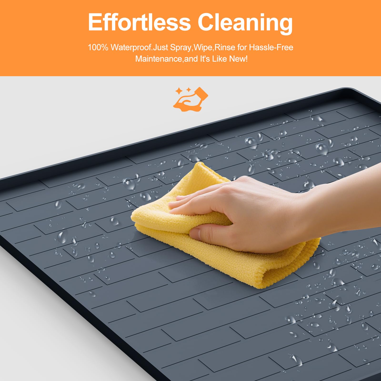 PUWANJILI waterproof surface is easy to wipe clean after use.