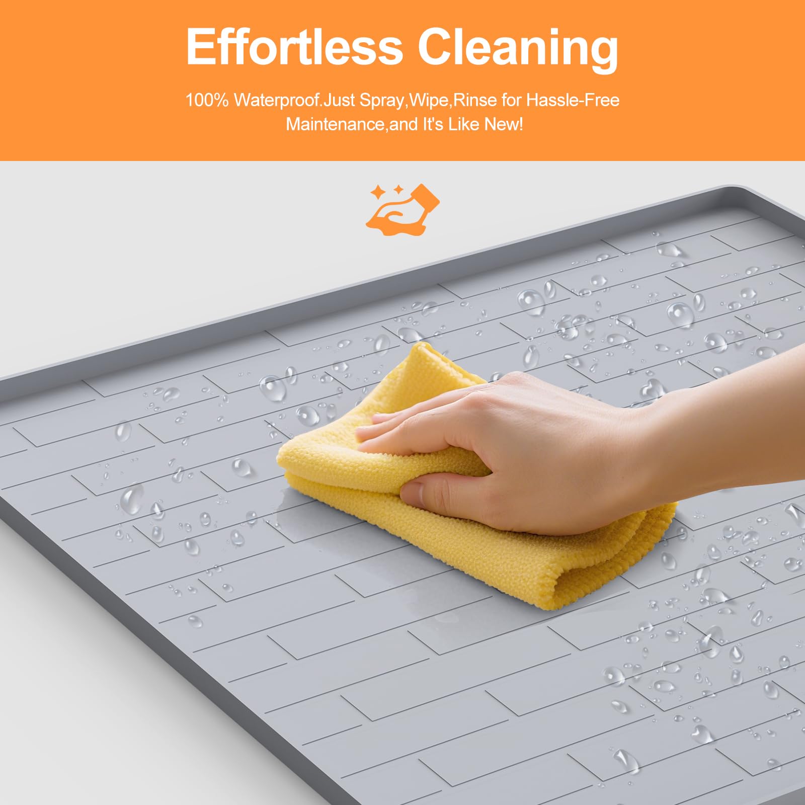 PUWANJILI waterproof surface wipes clean quickly for daily freshness