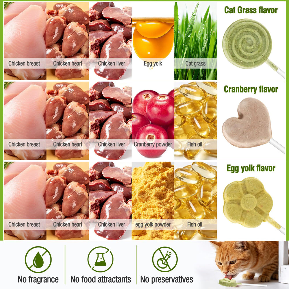 Puxulyiz catgrass flavor close-up, hairball control and digestion support