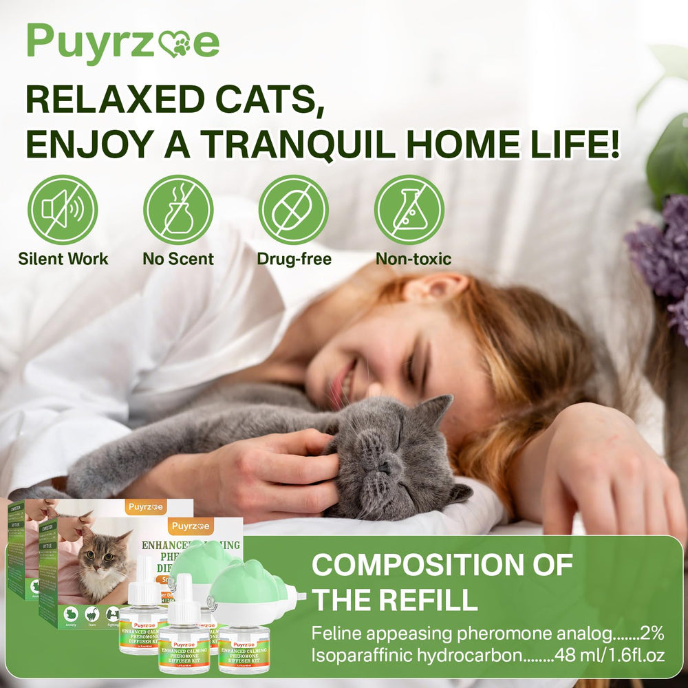 Puyrzoe suitable for multi cat homes seeking calmer spaces