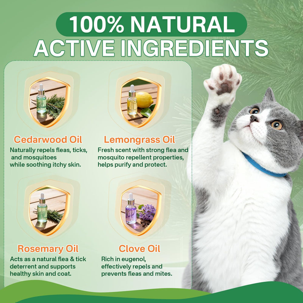 Natural essential oil blend supports gentle flea and tick control