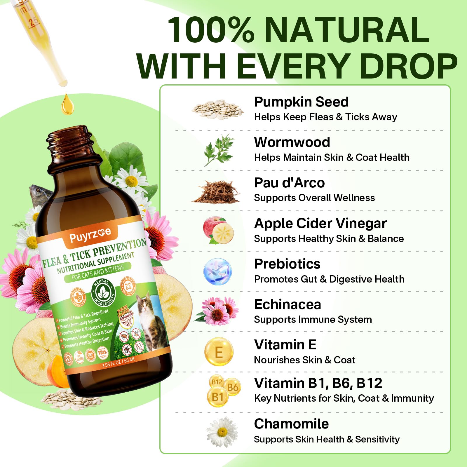 Puyrzoe immune boost ingredients visible in product blend for wellness