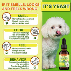 Puyrzoe dog ear care drops soothe itching and reduce odor.