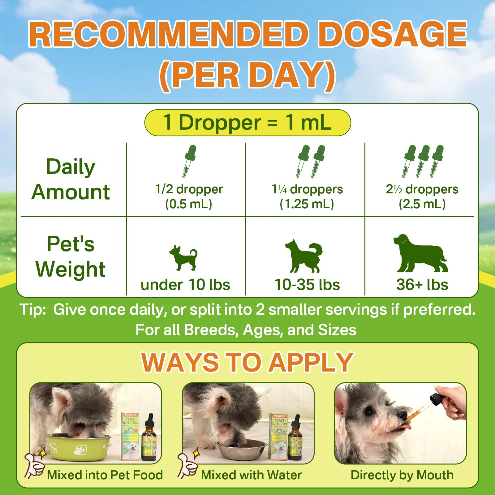 Puyrzoe plant-based formula offers natural daily care for sensitive dogs.