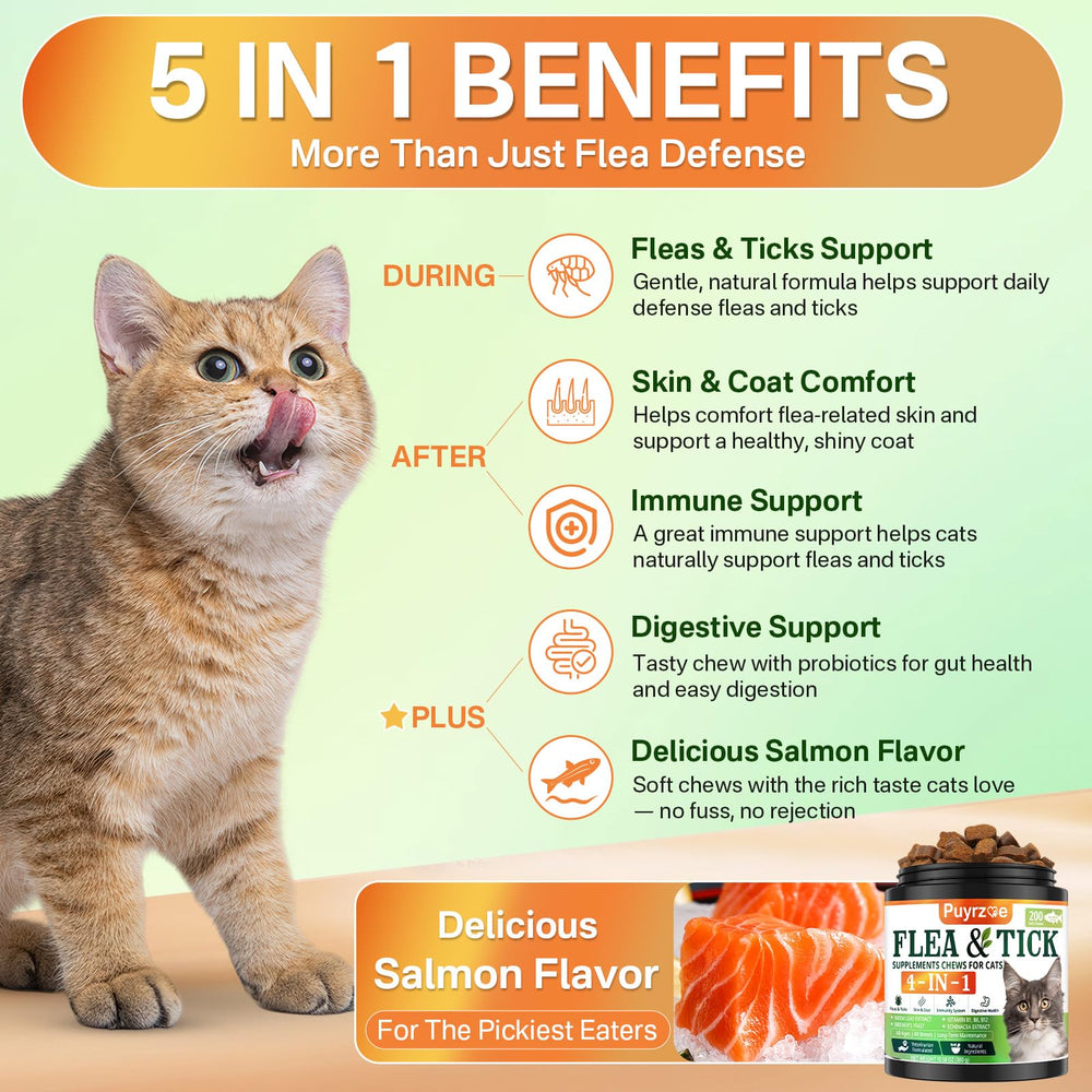 Puyrzoe salmon flavor chewables close-up for easy feeding