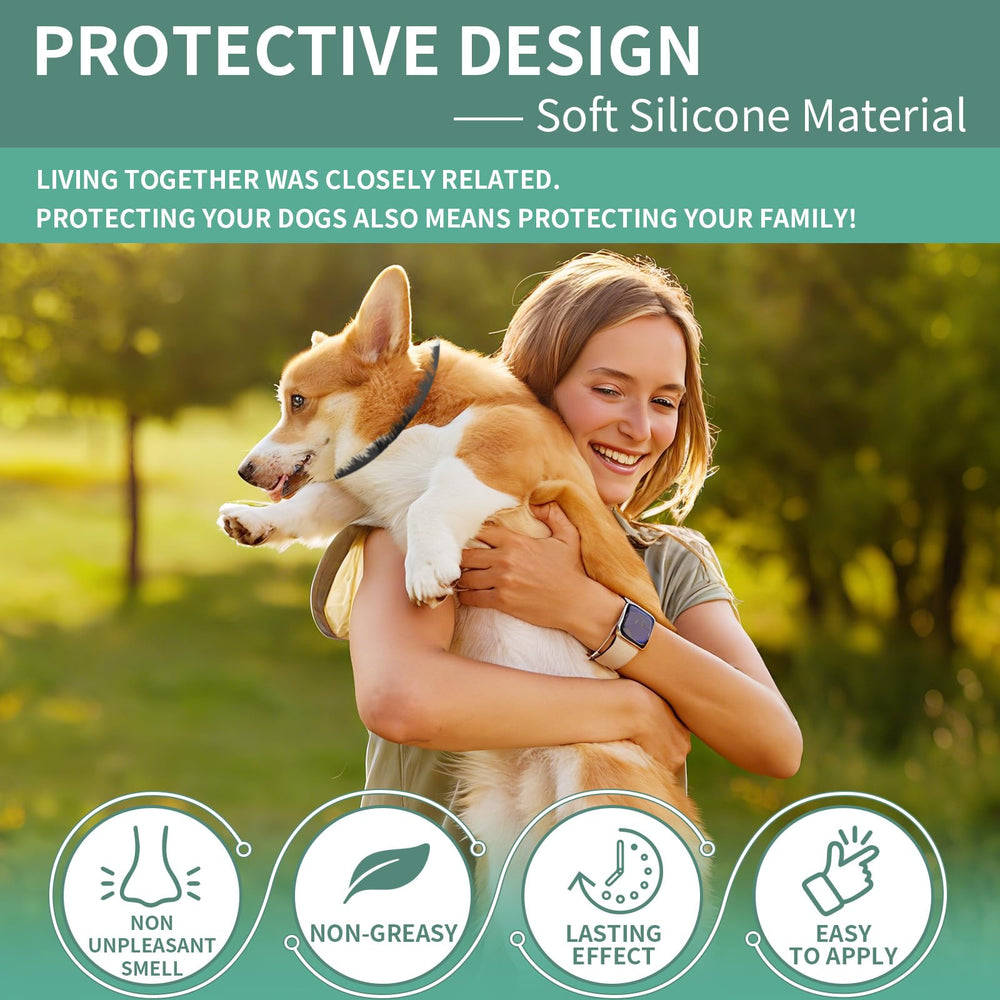 Puyrzoe waterproof dog collar in wet weather