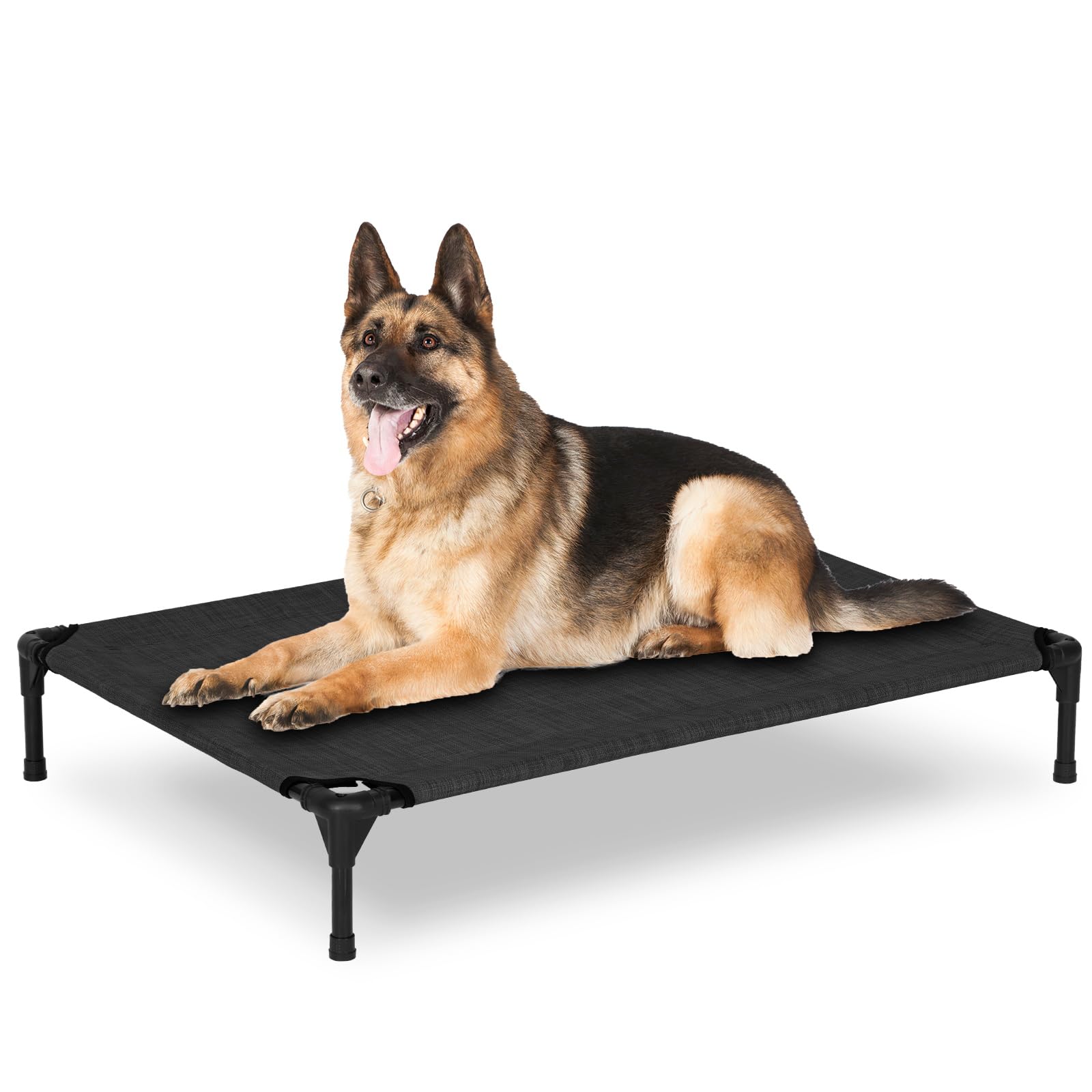 PVY Elevated Dog Bed outdoor frame with sturdy steel for large dogs