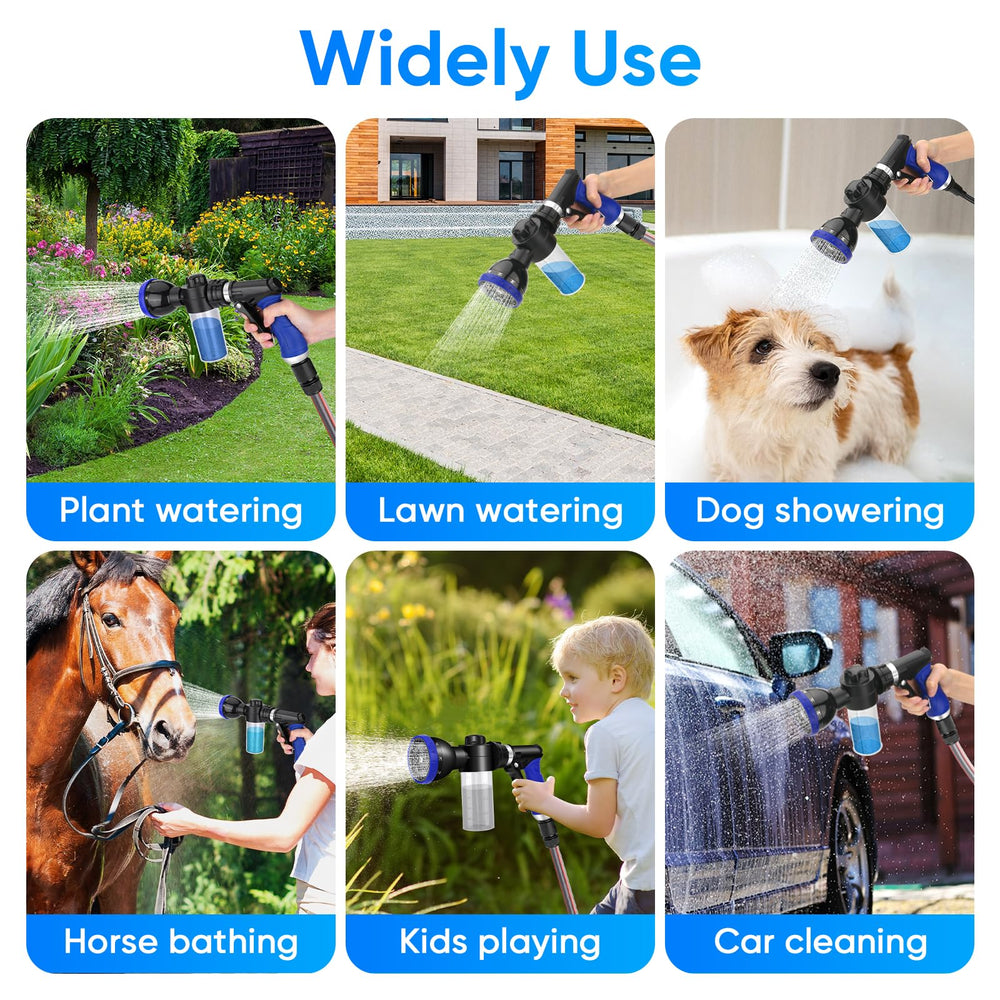 PWEZON indoor/outdoor use with adapter for shower compatibility.