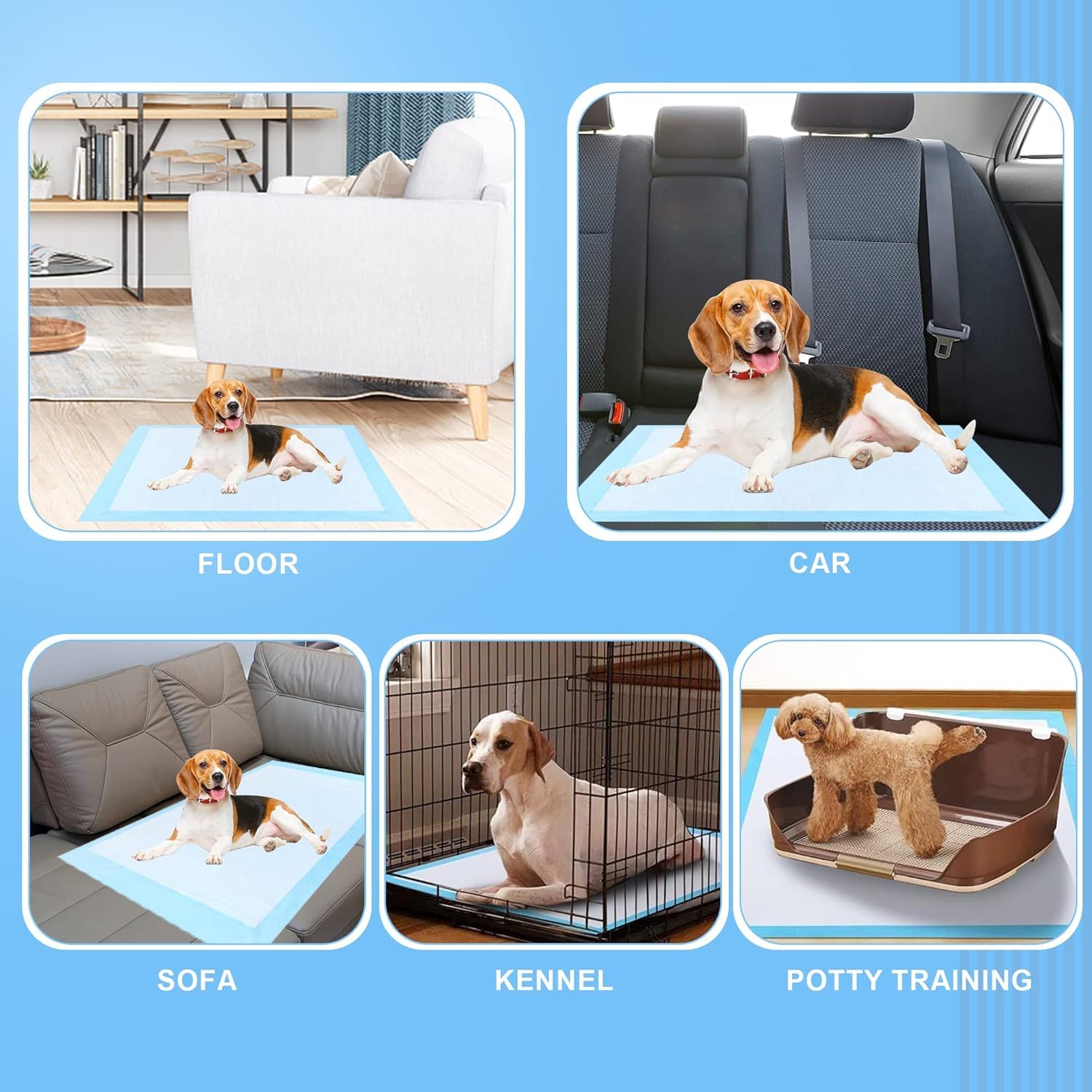 PWQOENFD Disposable puppy pad for easy cleanup after training