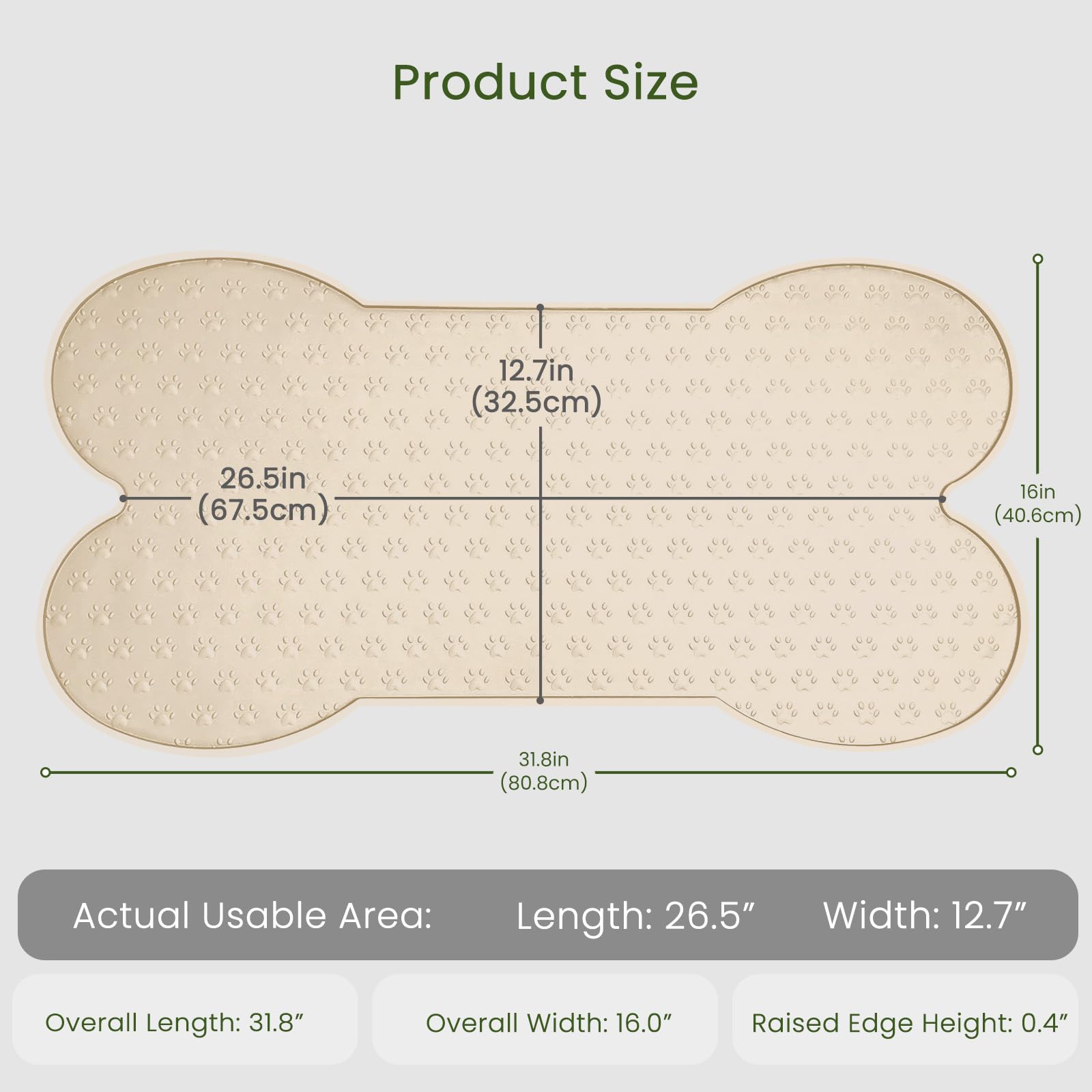 PWTAA silicone feeder pad with raised edge catches crumbs and liquids