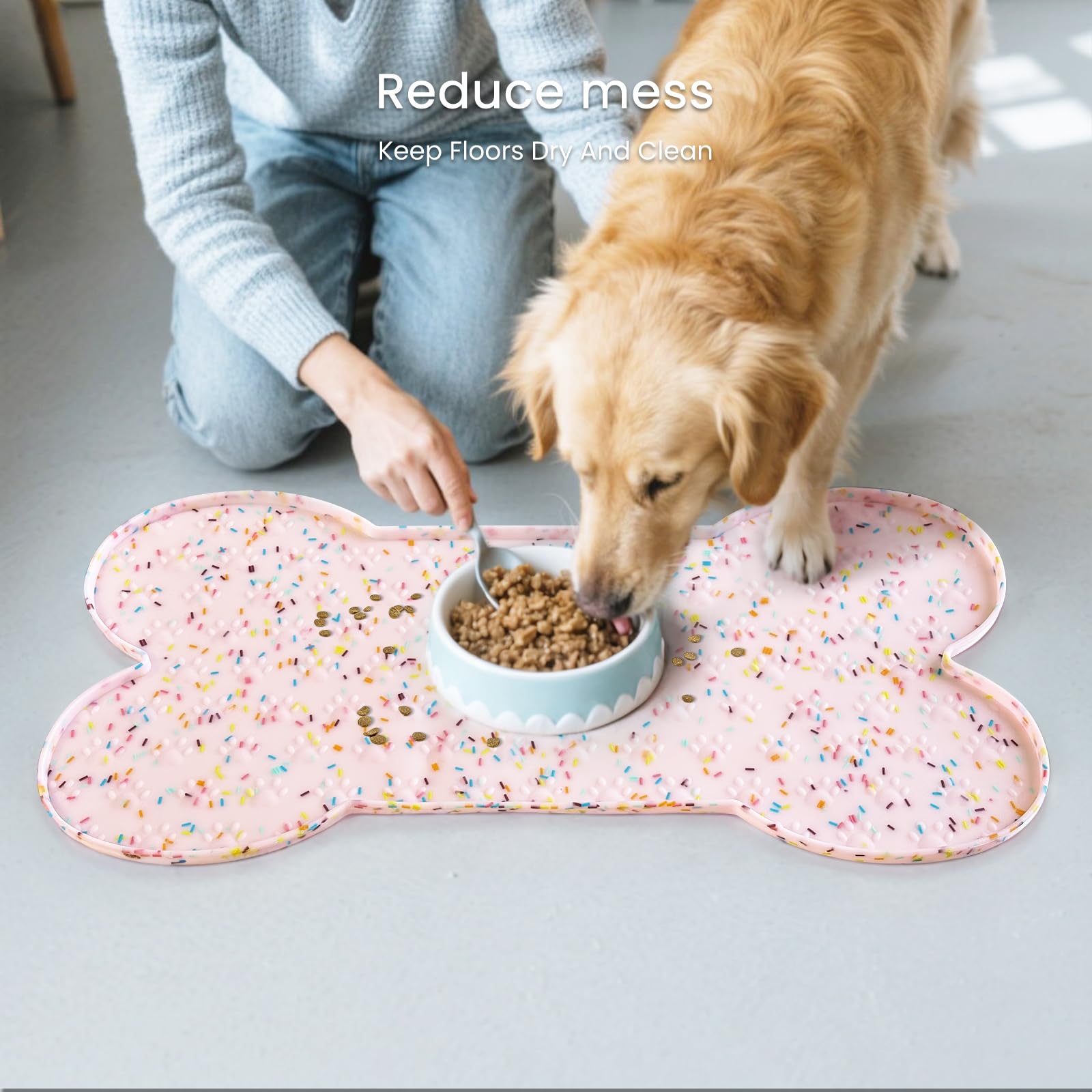 PWTAA soft, stretchable feeder mat rolls for easy storage.