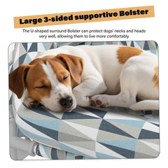 Pyowmgd elevated dog bed with a durable metal frame raises your pet for easy access.