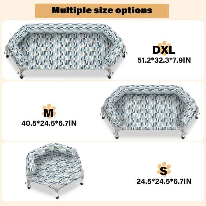 Pyowmgd easy-assemble bed suits both indoor and outdoor setups.