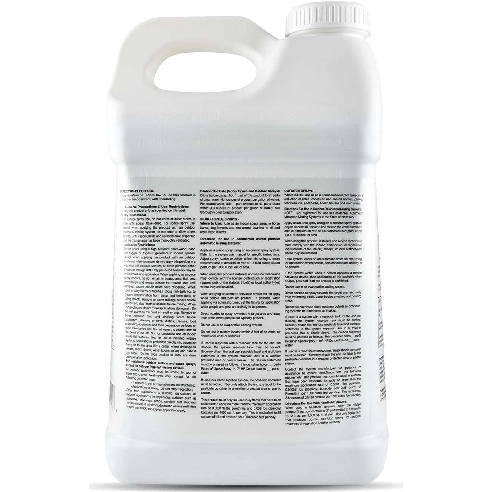 Pyranha 55-gallon automatic spray system refill offering steady barn protection.