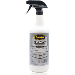 Pyranha Legacy Fly Spray bottle ready for outdoor use, offering long-lasting protection.