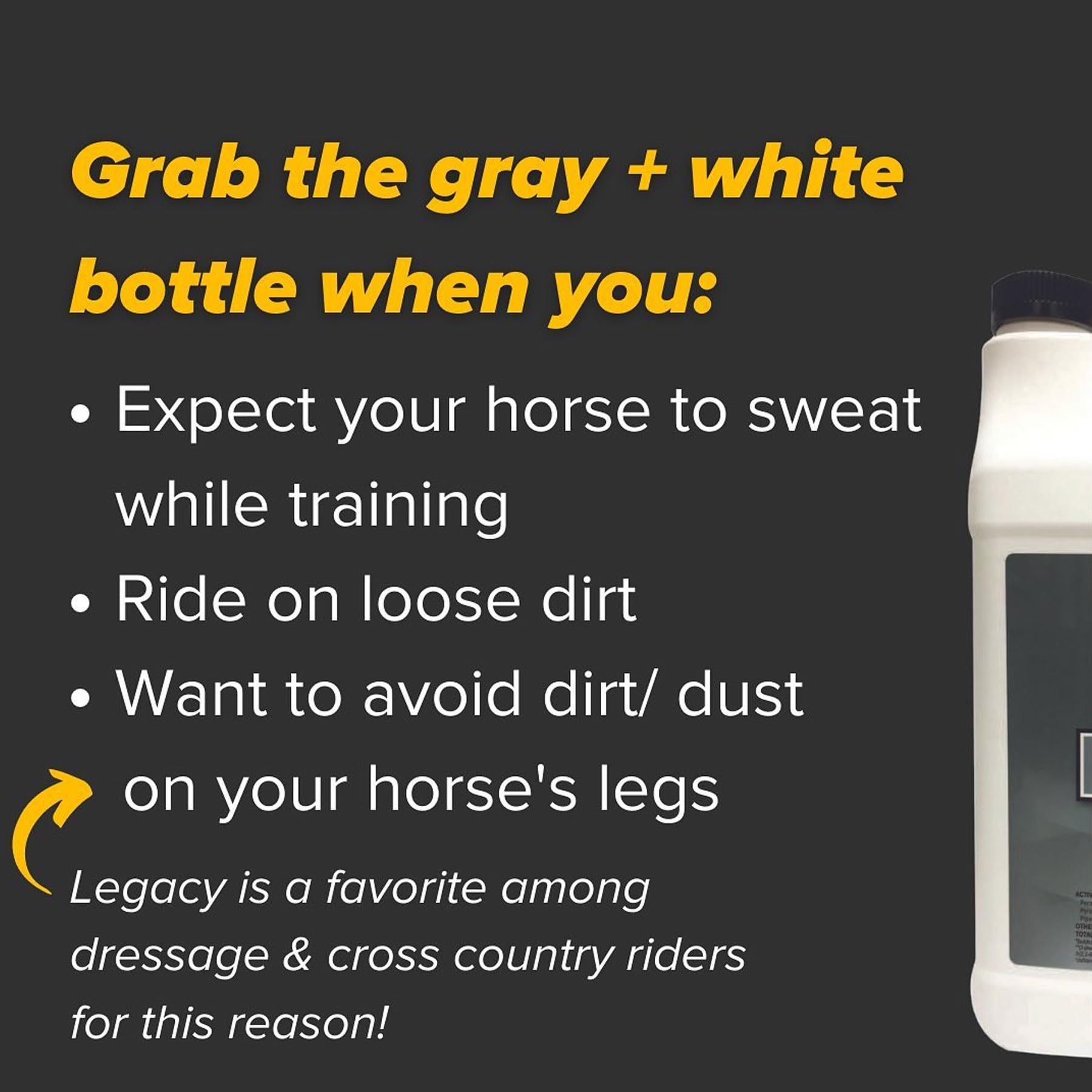 Pyranha Legacy Fly Spray demonstrates sweat resistance during active rides.