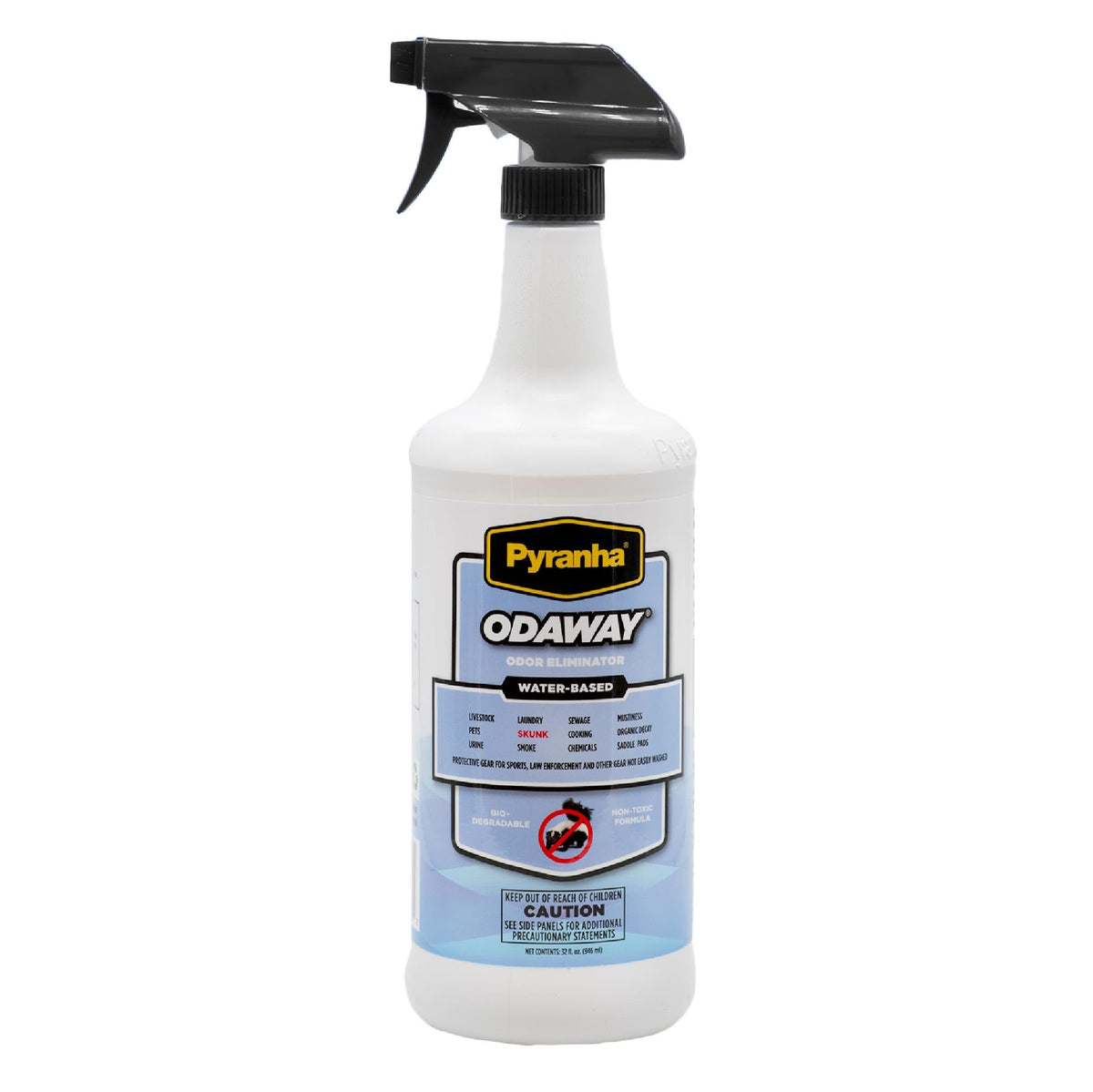 Pyranha Odaway bottle pour shows simple odor neutralization for any space