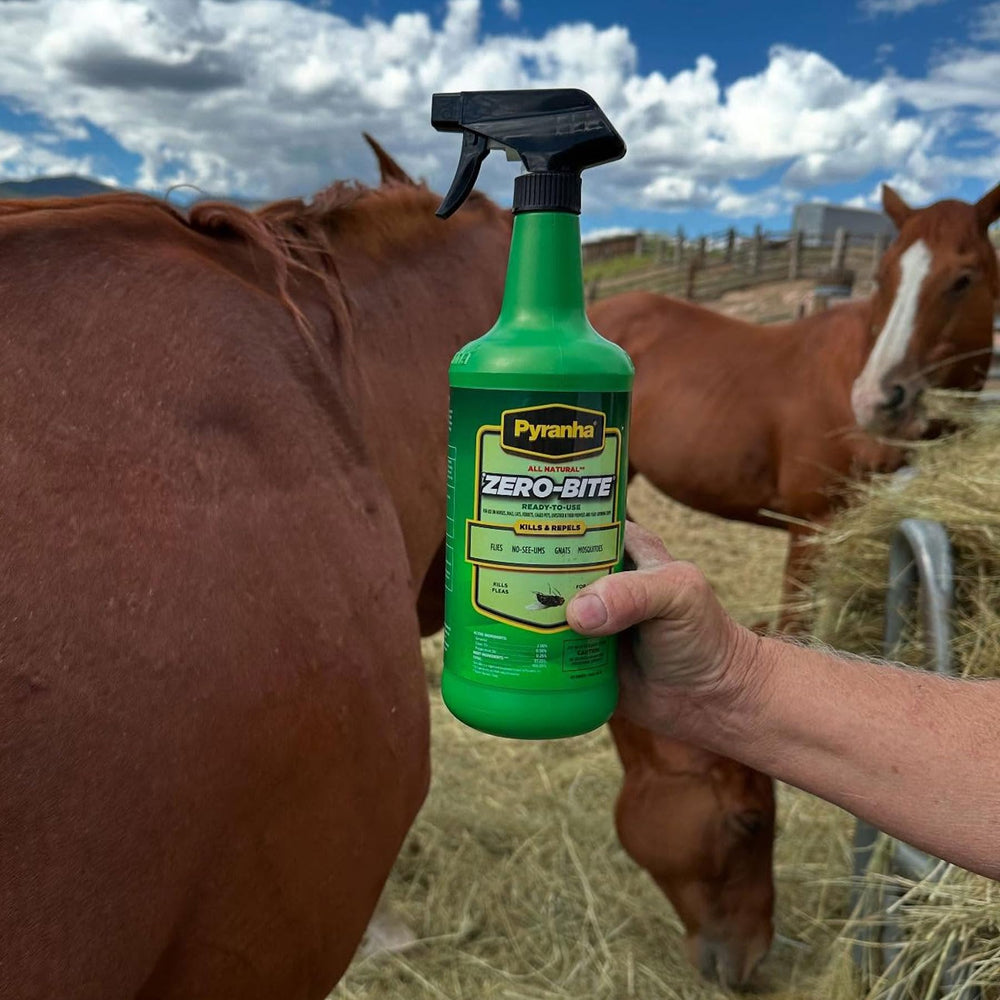Pyranha Zero-Bite on cat-application protects pets from insects with a safe, plant-based formula.