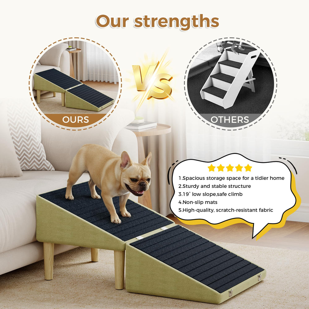 Sturdy 220 lb capacity supports small to large pets safely