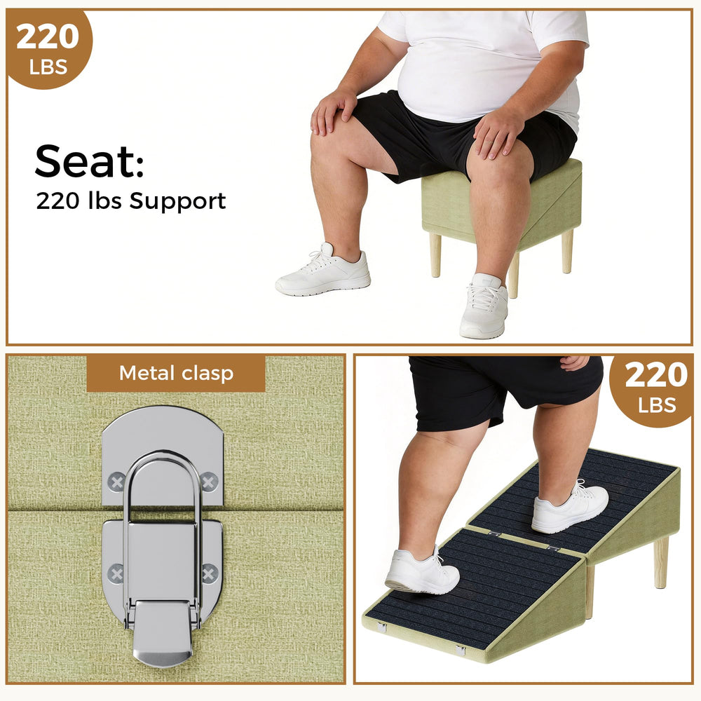 Great for sofas and beds with gentle incline for easy access