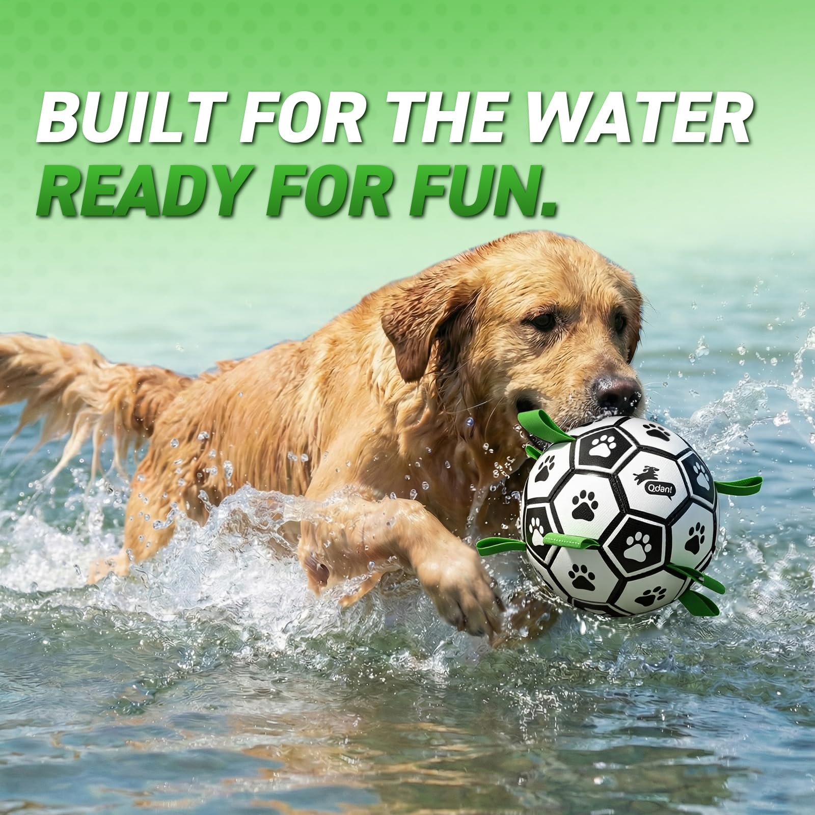 QDAN ball includes pump adapter for easy inflation